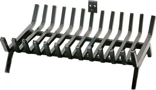 Σχάρα Τζακιού Zogometal Μεταλλική Ίσια χωρίς Σταχτοθήκη 52x42cm