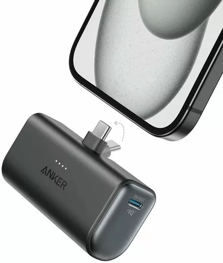Anker Nano Power Bank 5000mAh 22.5W με Θύρα USB-C Μαύρο
