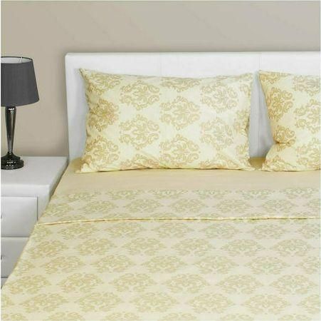 Μαξιλαροθήκες Fennel Θυρεός PC2-S-PBL-BG Σετ με Φάσα 52x72cm Μπεζ 2τμχ