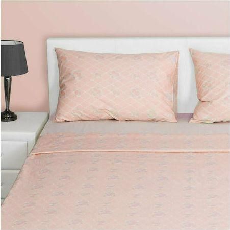 Μαξιλαροθήκες Fennel PC2-S-PFL-PK Σετ με Φάσα 52x72cm Ροζ 2τμχ