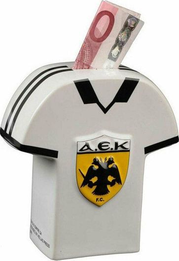 Κουμπαράς Fanatics CH071104 Παιδικός Κεραμικός T-shirt Fanatics ΑΕΚ Λευκός