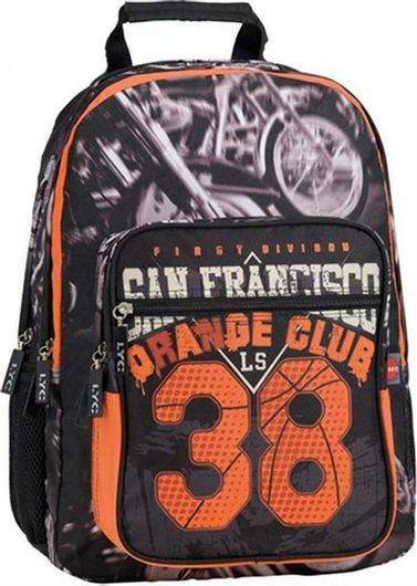 Σχολική Τσάντα Δημοτικού Πλάτης Lyc Sac Moto Πολύχρωμο