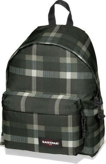 Σχολική Τσάντα Γυμνασίου / Λυκείου Eastpak Padded Pak'R Checkbook Black Γκρι