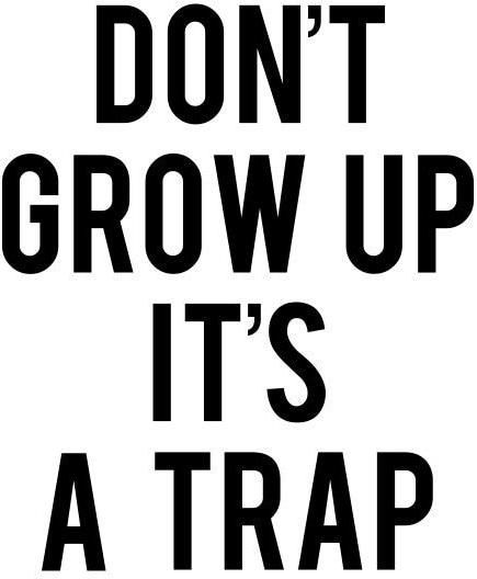 Αφίσα Don't Grow Up, It's a Trap 20x30cm