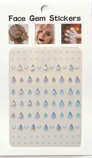 Αποκριάτικα Αυτοκόλλητα Προσώπου Joy Κοσμήματα Προσώπου