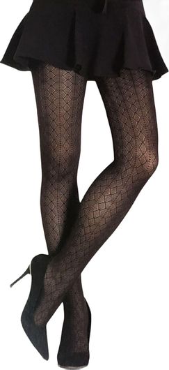 Sexy Καλσόν με Σχέδιο S-M Μαύρο