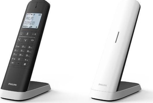 Philips M470 Ασύρματο Τηλέφωνο με Ελληνικό Μενού Λευκό