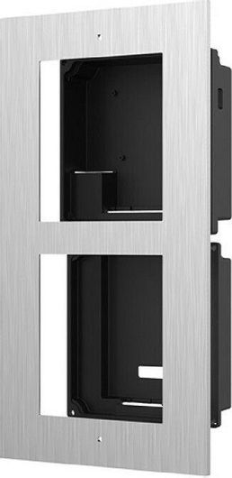 Πρόσοψη για Μπουτονιέρα Θυροτηλεφώνου Hikvision DS-KD-ACF2 / S για Χωνευτή Τοποθέτηση 2 Module