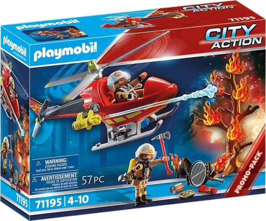 Playmobil City Action Ελικόπτερο Πυροσβεστικής για 4-10 ετών