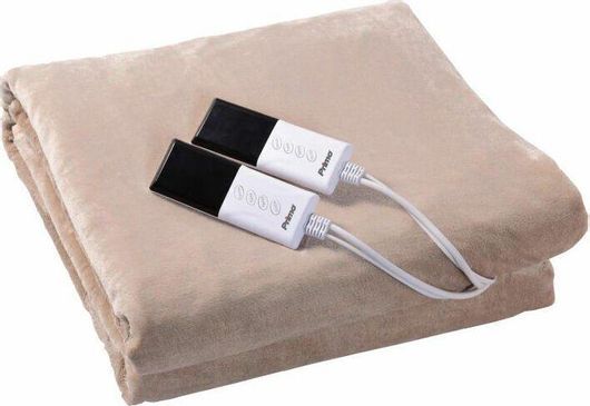 Primo PREB-81084 Διπλό Ηλεκτρικό Υπόστρωμα Πλενόμενο Μπεζ 120W 140x160εκ.