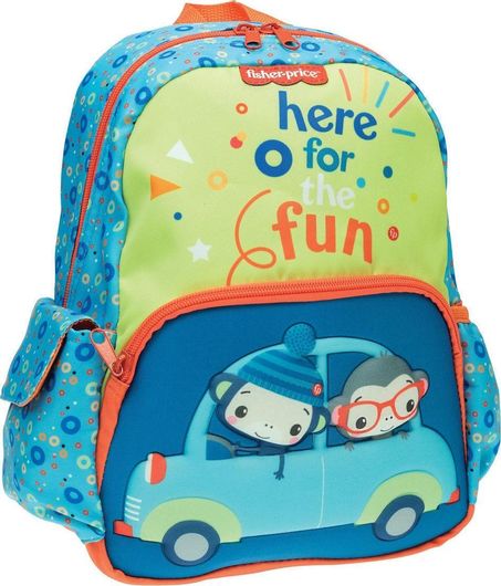 Σχολική Τσάντα Πλάτης Νηπίου Fisher Price Mini Car Πολύχρωμο