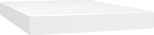 Στρώμα vidaXL με Pocket Springs 140x190x20cm Συνθετικό Δέρμα Μονό Λευκό