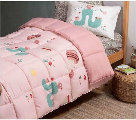 Παιδικό Πάπλωμα Nef-Nef Learn from Nature Μονό 160x220cm Ροζ