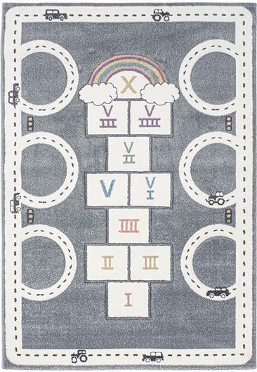 Παιδικό Χαλί New Plan Bonita 260A 160x230cm Γκρι