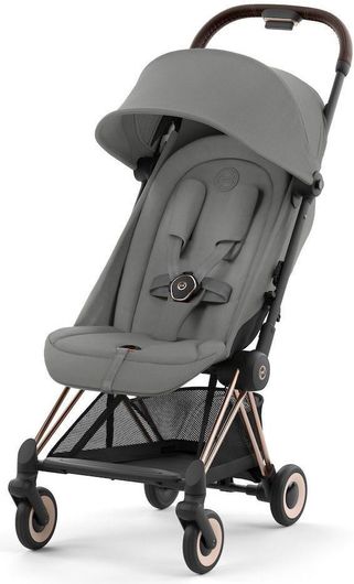 Καρότσι Μωρού Cybex Coya Rosegold Mirage Grey 79x44x105 Γκρι