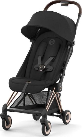 Καρότσι Μωρού Cybex Coya Rosegold Sepia Black Μαύρο