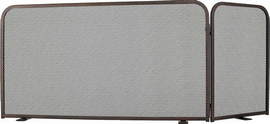 Προστατευτικό Τζακιού Zogometal Μεταλλικό με 2 Φύλλα 80x40x50cm Αντικέ Σκουριά 