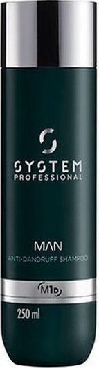 System Professional Man M1D Anti-Dandruff Σαμπουάν κατά της Πιτυρίδας για Όλους τους Τύπους Μαλλιών 250ml
