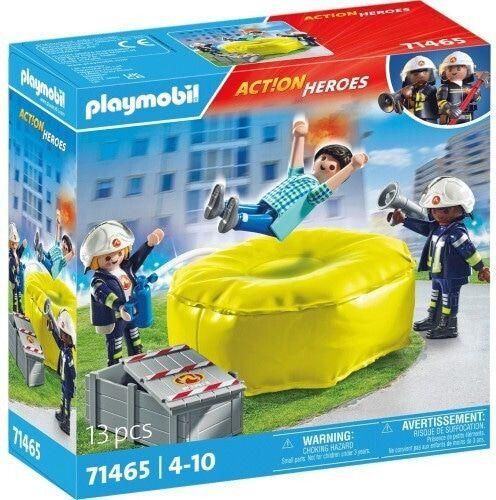 Playmobil Action Heroes Πυροσβέστες Με Στρώμα Διάσωσης για 4-10 ετών