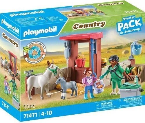 Playmobil Country Φροντίζοντας Τα Γαϊδουράκια για 4-10 ετών