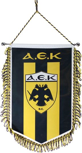 Λάβαρο Stamion AEK ΒC με Κρόσια 27cm Κίτρινο