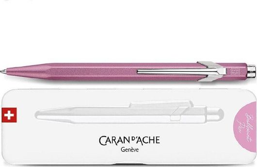 Caran D'ache 849 Στυλό Ballpoint Ροζ με Ροζ Μελάνι