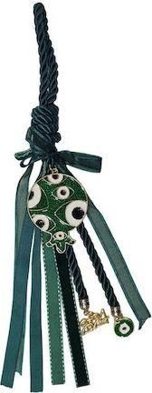 Γούρι 558-82 Ρόδι με Ματάκια & Πράσινο Κορδόνι Πράσινο