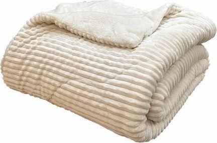 Κουβερτοπάπλωμα Linea Home Μονό 160x210cm Εκρού