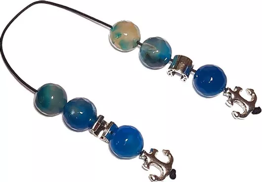 Μπεγλέρι 1654785412419 από Αχάτη Χειροποίητο Μπλε