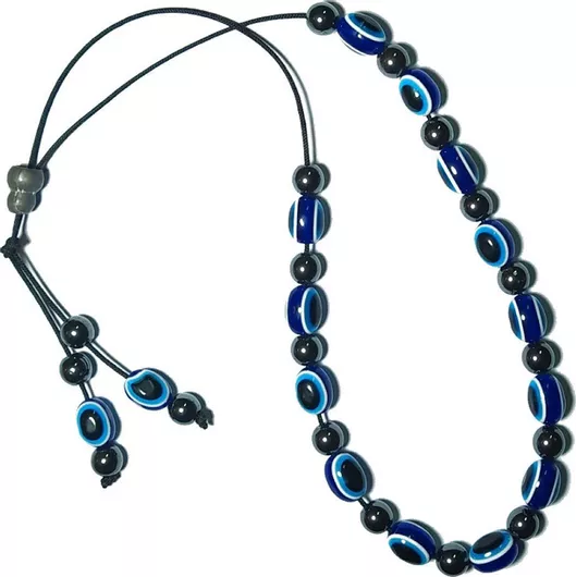 Κομπολόι 1654785412336 με 33 Χάντρες από Ρητίνη Χειροποίητο Μπλε