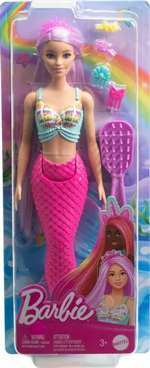 Barbie Κούκλα Mermaid Αξεσουάρ & Χρωματιστό Μαλλί για 3+ Ετών