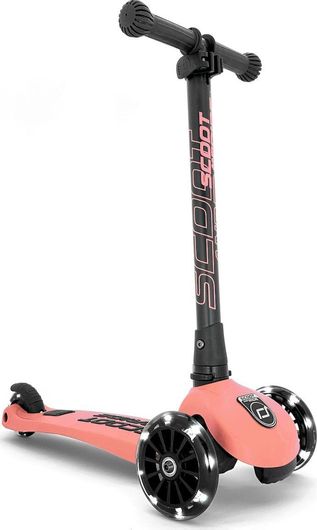 Παιδικό Πατίνι Scoot & Ride Highwaykick 3 Peach Τρίτροχο Αναδιπλούμενο με LED για 3-6 Ετών Ροζ