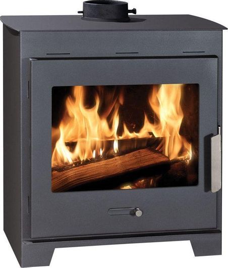 Ξυλόσομπα Syrios Menalon Χαλύβδινη 17.5kW Γκρι