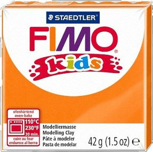 Πολυμερικός Πηλός Staedtler Fimo Kids 42gr Πορτοκαλί
