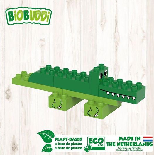 Τουβλάκια Biobuddi Animal Planet Κροκόδειλος BB-0202 για 18+ Μηνών Σετ 14τμχ
