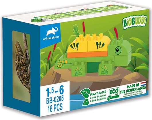 Τουβλάκια Biobuddi Animal Planet Χαμαιλέων BB-0205 για 18+ Μηνών Σετ 16τμχ