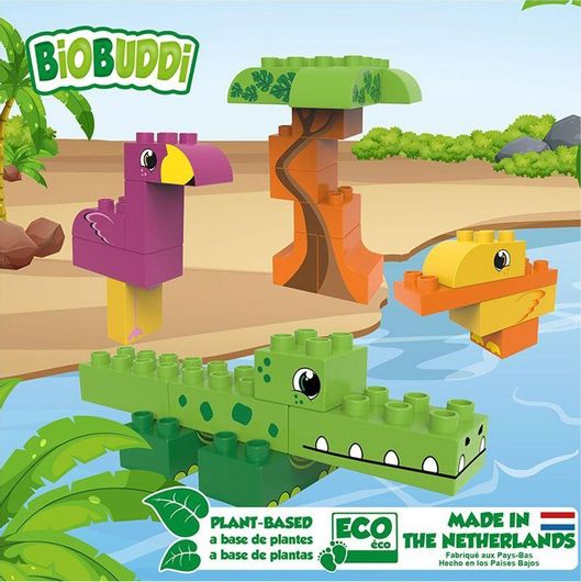 Τουβλάκια Biobuddi Λιμνοθάλασσα BB-0107 για 18+ Μηνών Σετ 25τμχ
