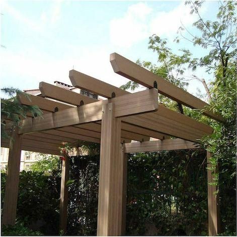 Πέργκολα Κήπου Showood 10-98713 Πλαστικό 300x300cm Καφέ