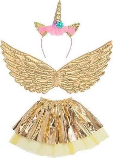 Αποκριάτικο Σετ Μεταμφίεσης Παιδικό Boland Νεράιδα Unicorn 3τμχ Χρυσό