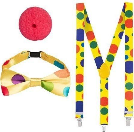 Αποκριάτικο Σετ Μεταμφίεσης Ενηλίκων Boland Κλόουν 3τμχ