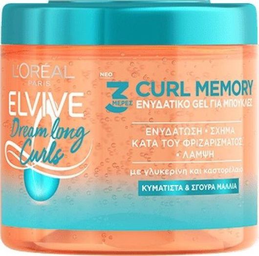 Gel Μαλλιών L'Oreal Paris Elvive Draem Long Curls Curl Memory Ενυδατικό 400ml