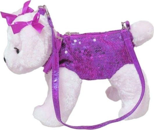 Λούτρινο Τσαντάκι Just Toys Doggie Star Νο7 Μοβ