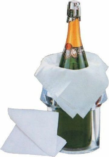 Πετσέτα Σαμπάνιας & Κρασιού Λευκό 50x50cm Σετ 5τμχ