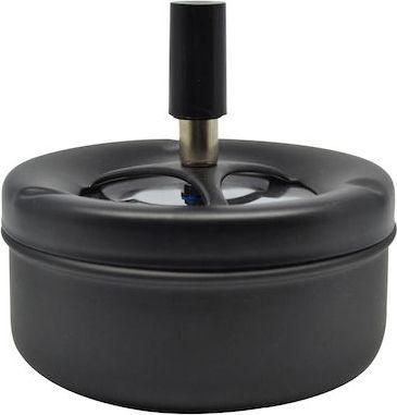 Σταχτοδοχείο Ankor Αντιανεμικό Μεταλλικό Μαύρο