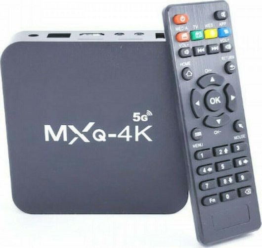 TV Box MXQ 4K 5G 4K UHD με WiFi USB 2.0 4GB RAM & 32GB Αποθηκευτικό Χώρο με Λειτουργικό Android 10.1