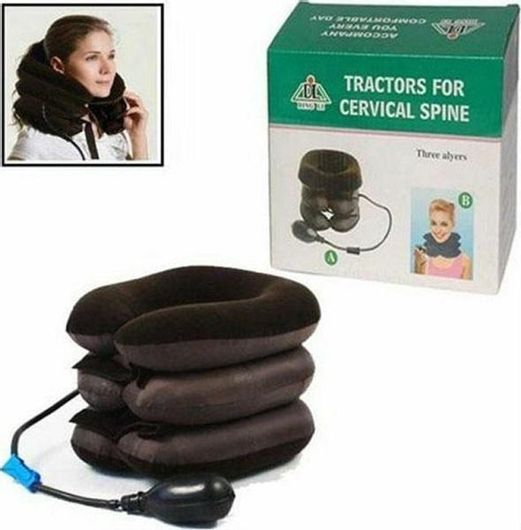 Μαξιλάρι Ξεκούρασης & Στήριξης Tractors For Cervical Spine Μαύρο