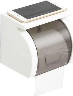 Χαρτοθήκη ED370013 Επιτοίχια Πλαστική Λευκή