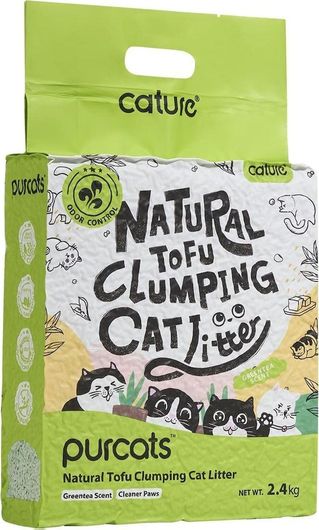 Άμμος Γάτας Cature Pellet με Άρωμα Green Tea 2.4kg 6lt