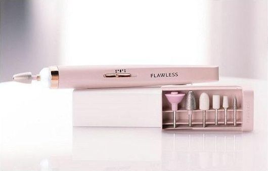 Τροχός Νυχιών Ρεύματος Επαναφορτιζόμενος με 7 Κεφαλές Ροζ