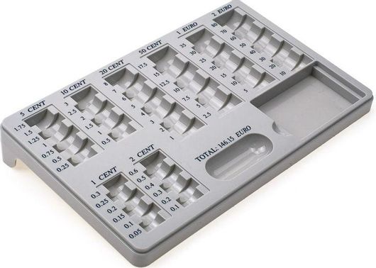 Πλαστική Επιτραπέζια Θήκη Κερμάτων με 8 Θέσεις 27x27x3cm Smart